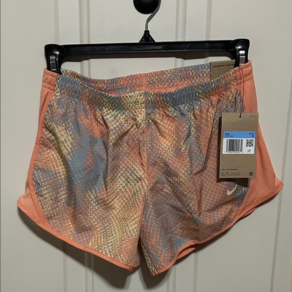 Nike Kid’s Peach and Gray Athletic Shorts